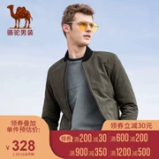 Áo khoác nam Camel 2018 thu đông mới Áo khoác cotton nam Áo khoác nam Hàn Quốc ngắn theo xu hướng áo khoác cotton để giữ ấm cho quần áo