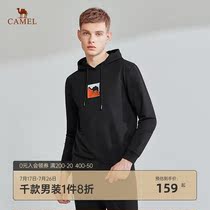 Camel mens 2021 hooded fashion casual sweater Mens slim embroidery pattern printing National tide solid color hoodie