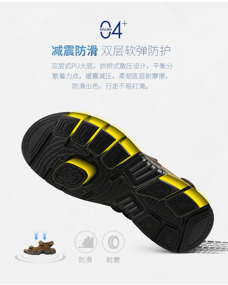 Dép nam Camel 2018 hè mới giày nam xu hướng da ngoài trời thoáng khí giày sneaker nam