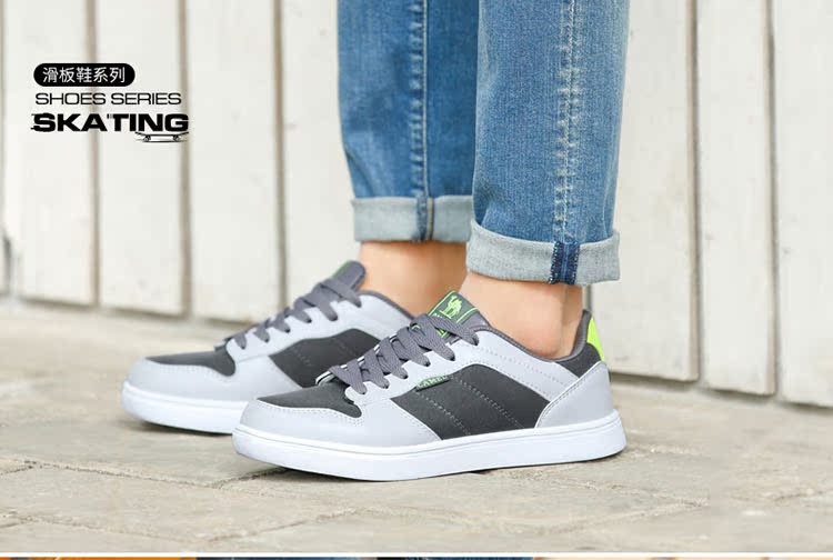 Giày nam lạc đà / lạc đà mùa xuân retro giản dị thấp để giúp giày trắng nhỏ màu trắng giày thể thao skate nam jordan xám trắng