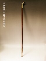 Remains of copper dry tobacco with bamboo handles from the late Qing Dynasty to the Republic of China (you can still smell smoke after taking a puff)