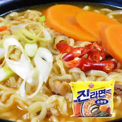 South Korea imported instant noodles Aotuji tumbler original real ramen boiled noodles not spicy 120g slightly spicy