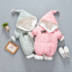 Quần áo cho bé mùa thu đông 0-1 tuổi Quần áo bé gái dày lên bộ jumpsuit nữ mùa đông ấm áp ra khỏi quần áo nam jumpsuit bé trai cá tính Áo liền quần