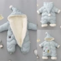 Quần áo cho bé mùa thu đông 0-1 tuổi Quần áo bé gái dày lên bộ jumpsuit nữ mùa đông ấm áp ra khỏi quần áo nam bodysuit cho bé