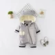 Quần áo cho bé mùa thu đông 0-1 tuổi Quần áo bé gái dày lên bộ jumpsuit nữ mùa đông ấm áp ra khỏi quần áo nam bodysuit cho bé