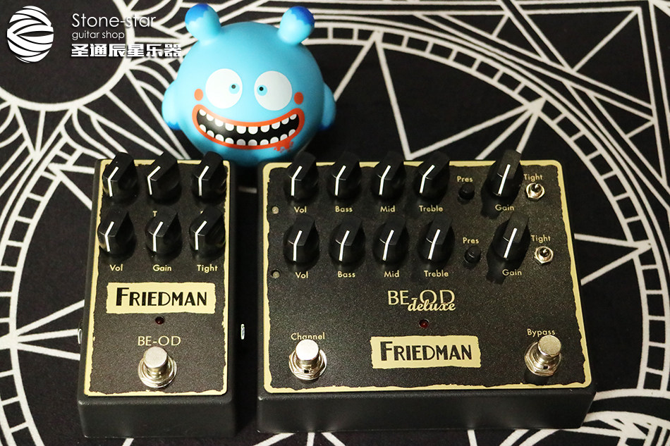 Friedman BE-OD Deluxe single and dual channel high gain overdrive distortion stompbox BE100