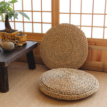 Straw cushion IKEA Japanese-style thickened round tatami bay window floor kneeling Buddha Meditation meditation Futon