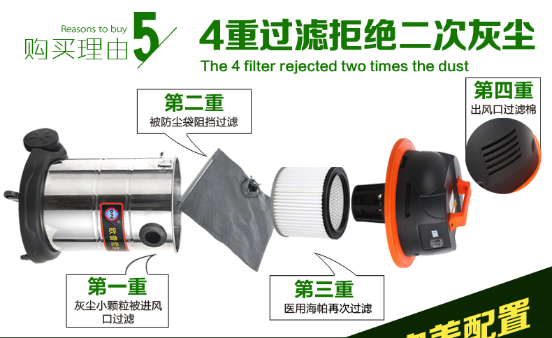 điện máy xanh máy hút bụi Ope khách sạn hội thảo khách sạn thương mại máy hút bụi công suất cao trang trí làm đẹp đường may làm sạch quét và ướt 60L - Máy hút bụi robot lau quét nhà