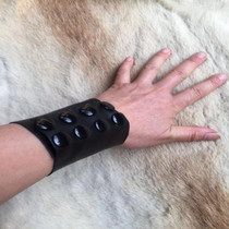 Head-layer cow leather wrist-protection movie prop Wrist Gummy Heroes Equipped with leather lovers of leather furniture
