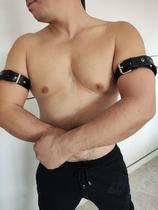 Head Layer Glossy Finish Bull Leather Needle Buckle Type Arm Band Free Adjustment Tightness Tightness Fitness Robust Male Leather Control Tide Pint
