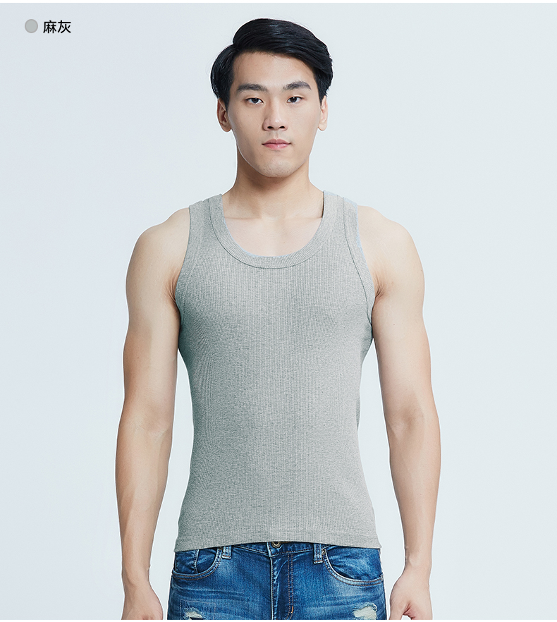 Nên và mát mẻ vest nam cotton trẻ trung thoáng khí vest nam thể thao tự canh tác sườn rộng dây đeo vai áo sơ mi áo lót 3 lỗ nam