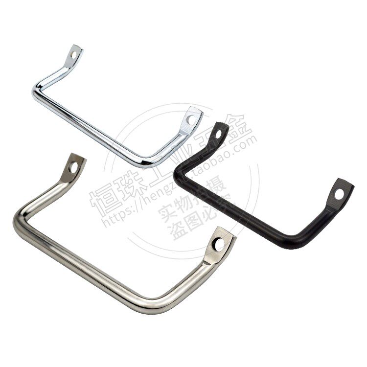 304 Stainless Steel Round Bar Bent Angle Type Flat Head Handle Industrial Inclined Handle LS531 Side Equipment Handle