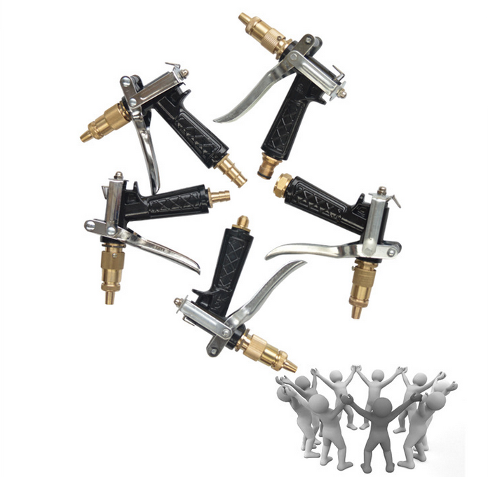 Handa high-pressure cleaner spray gun car wash water gun adjustment shower head pure copper gun head anti-winding joint water gun