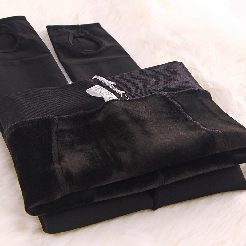 Japanese women's autumn and winter thickened velvet anti-pilling leggings Foot tights
