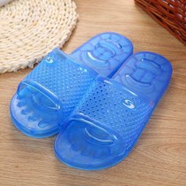 Men and women Summer plastic plastic hard bottom bathroom slippers non-slip breathable deodorant middle-aged and elderly migrant workers raw rubber transparent