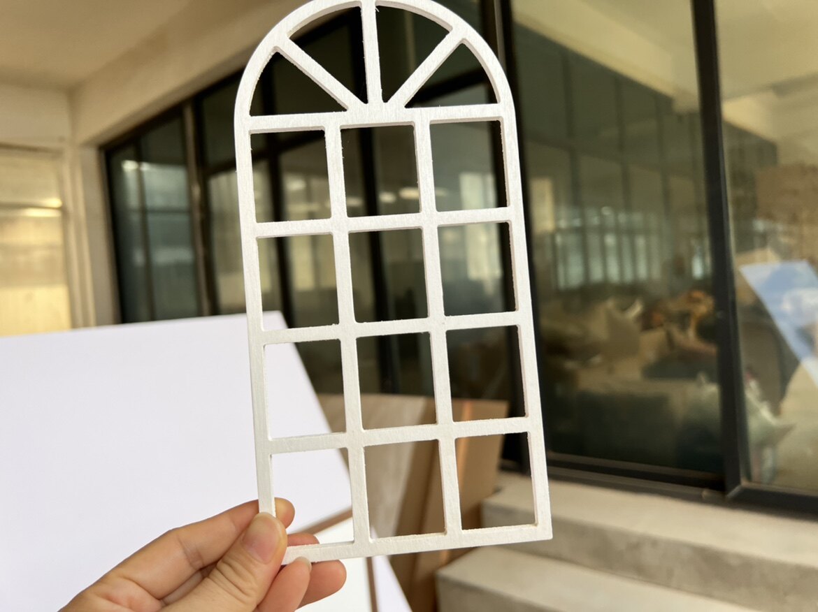 товар из китая 6分娃屋窗户装饰模型窗户圆拱门款式22-11厘米