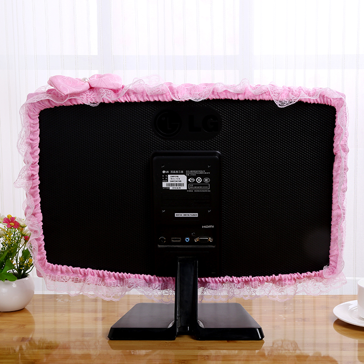 Khởi động không lấy khung để lấy có thể sử dụng máy tính để bàn LCD che máy tính bảo vệ che bụi che năm mảnh dễ thương ao dieu hoa