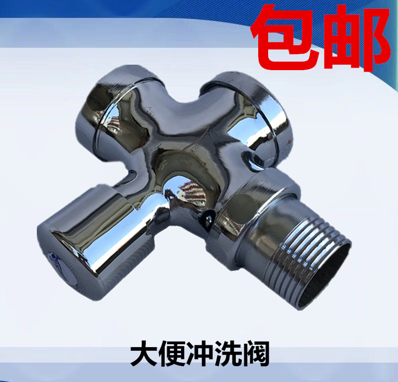 Creek stool flushing valve 32MM flush water valve 1 inch bedpan flush water hand press type DN25 alloy valve body