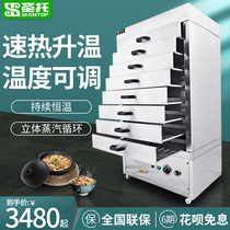 Santo intelligent commercial insulation cabinet automatic clay pot rice machine five-layer large-capacity multi-plate electric heating food box equipment
