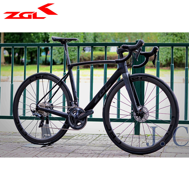 ZGL China Dragon Carbon Fiber Road Car CR41D Dark Black Integrated Rack Super Light Dish Painstaking to Race Racing Bike