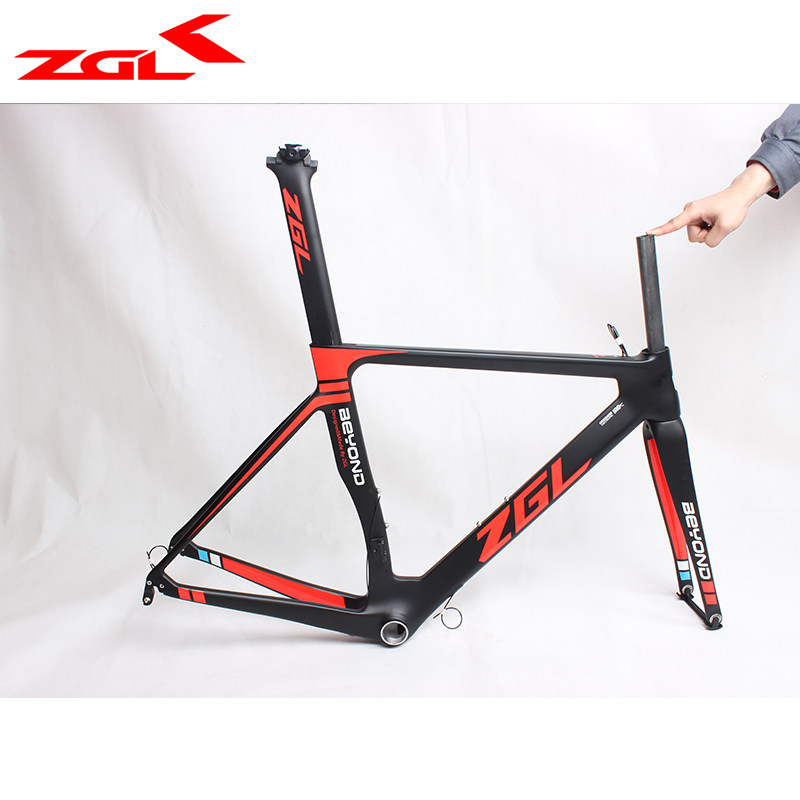 ZGL China Dragon Carbon Fiber Frame crb47 Pneumatic Breaking Wind Rack Super Light Road Car Bike DIY Custom