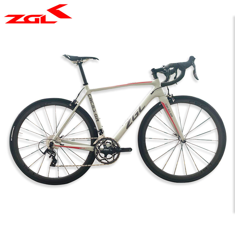 ZGL China Dragon Carbon Fiber Frame Front Fork crb53 Cement Ash Integrated Rack Variable Speed Bend the road car complete vehicle
