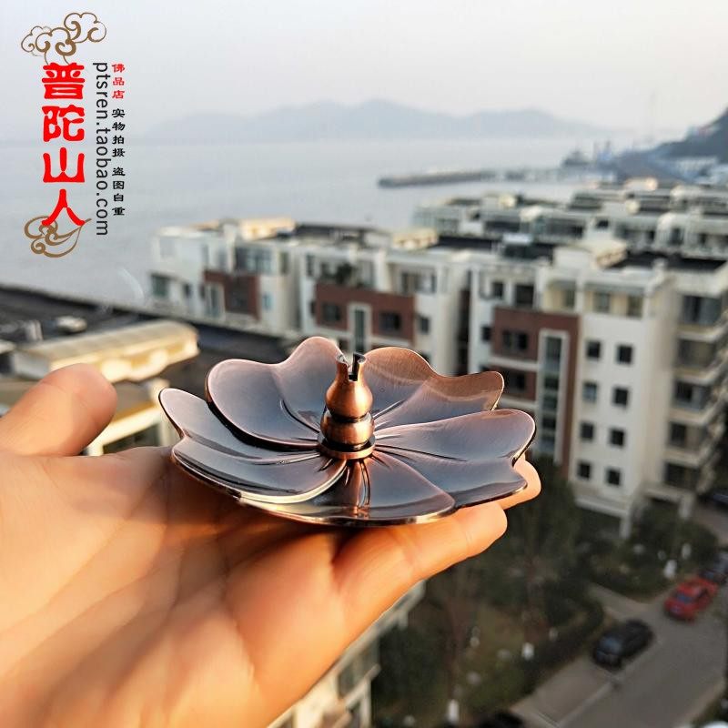 Zen dual-purpose incense plate set lotus gourd incense insert plate Putuo Shanren Buddhist shop recommended incense plate incense vessel