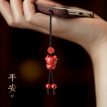 Putuo Mountain Emperors King Zhu Sands Pendant Mobile Phone Chain Pao Safe Walking Night Road Smooth Delivery High Content Good Verity Ornament