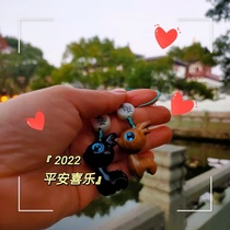 Putuo Mountain Monastery Overpass Incense Stove Germination of Lubao Ping An Series One Road Ping An Pendant Key Buckle Car Hang Sandalwood Night night