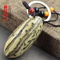 Putuo Mountain boutique thousand-eyed Bodhi keychain handle car parts Buddha bead pendant handmade 2 pieces can be