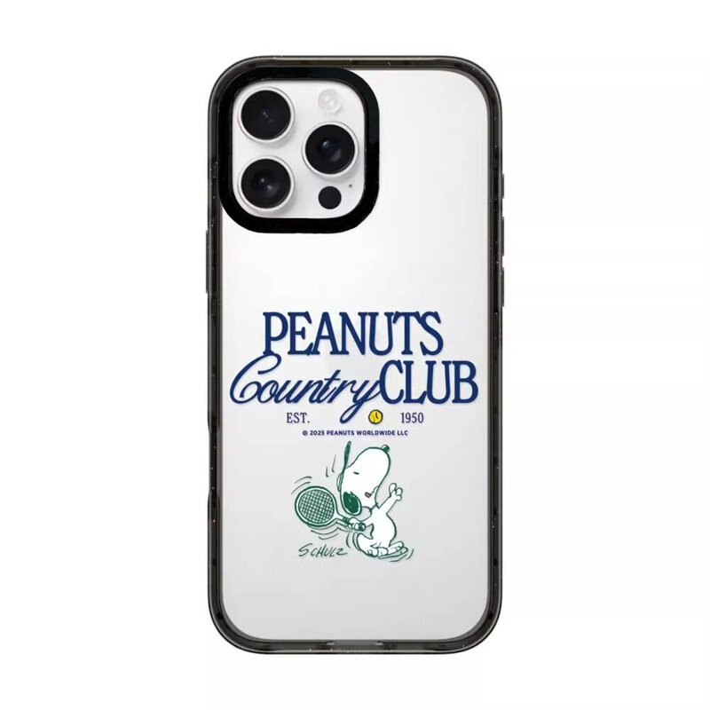 Same Pattern Design Nubie Country Club Transparent Case Suitable for Apple 17/16 Pro Max Phone Case iPhone 15 Plus Protection 14/13/12 Pro Magnetic Magsafe