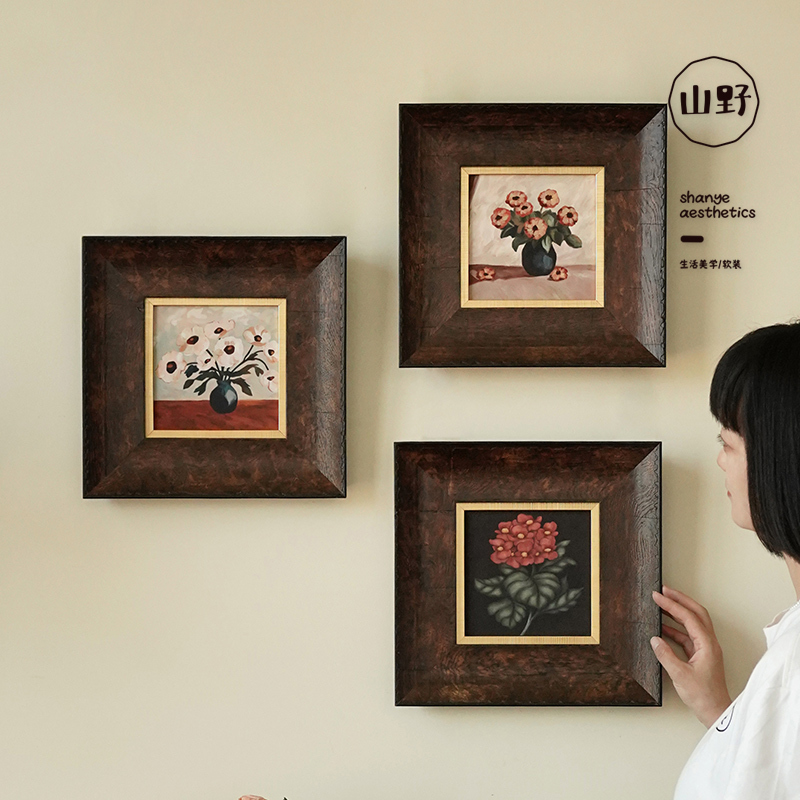 Mountain and Wilderness Aesthetics, American and French Retro Decorative Paintings, High-Definition Spray-Painted Combination Paintings, Solid Wood Antique Decorative Paintings Mountain and Wilderness Aesthetics, American and French Retro Decorative Paintings, High-Definition Spray-Painted Combination Paintings, Solid Wood Antique Decorative Paintings