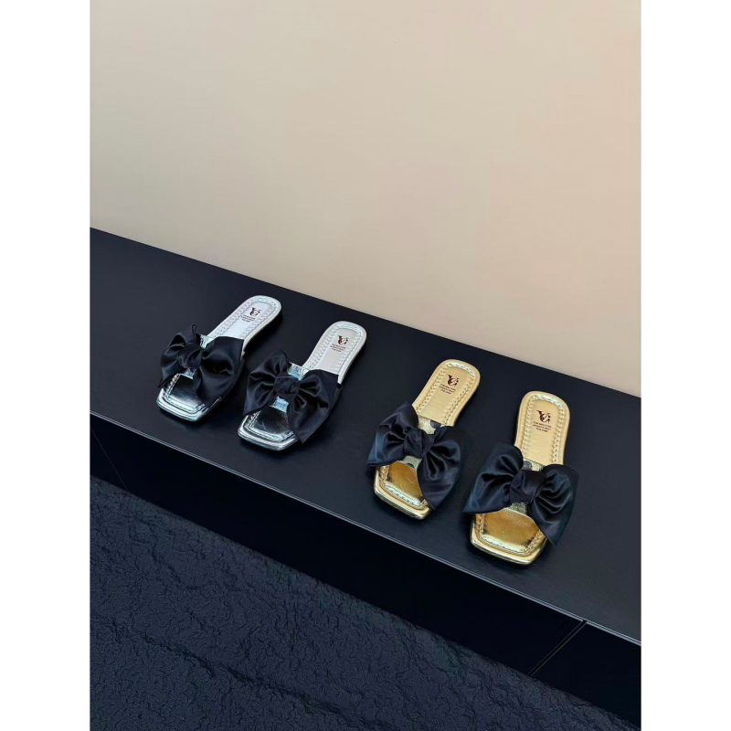 【寒汐浅影】Corgigi~French Bow-Knot Polka Dot Open-Toe Slippers for Women Summer 2026 New Sandals 【寒汐浅影】Corgigi~French Bow-Knot Polka Dot Open-Toe Slippers for Women Summer 2026 New Sandals
