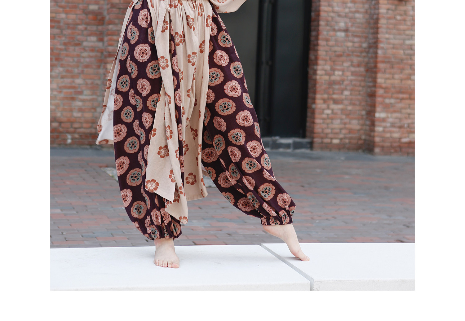 Китайцы одежда наборы 谜阿凰花临唐制圆领袍阔腿裤唐风汉元素汉服原创国风高端女装汉服