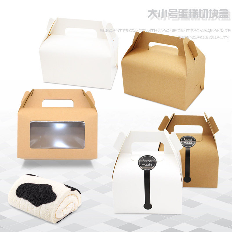 Small number large number of suitcases Dessert Packaging Box Portable West Point Cake Boxes Mousse Cake Box Refreshment Packaging Box