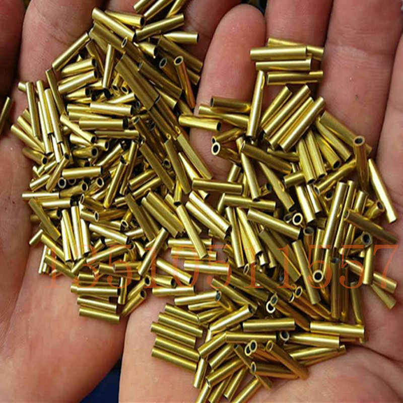 Diameter 2mm Wall thickness 0 25mm brass capillary Inner diameter 1 5mm Brass tube processing Cutting chamfering