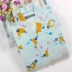 Mùa xuân và mùa hè đôi gạc cotton đôi mẫu tay áo bảy điểm + quần pyjama đặt dịch vụ tại nhà 2-2 7-2 đồ ngủ pijama Cặp đôi