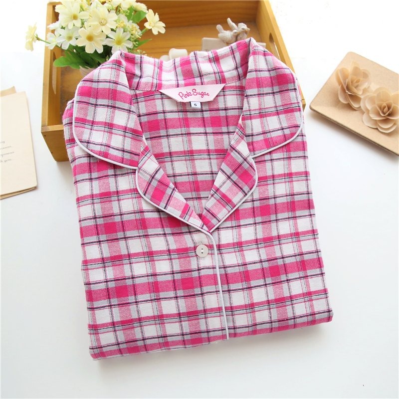 Ưu đãi đặc biệt cotton nhung chà nhám quần dài tay cho nam bộ đồ ngủ kẻ sọc phục vụ nhà 7-1 2-1 quần áo ngủ nữ