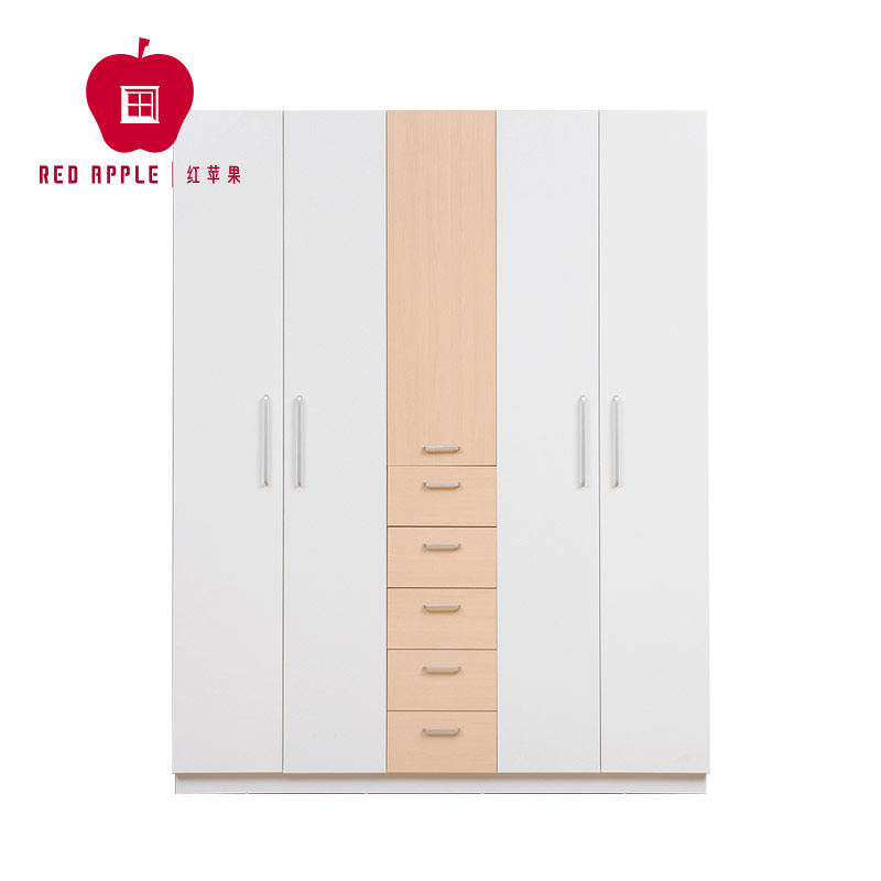 Red Apple Furniture Wardrobe Sliding Door Simple Modern Panel