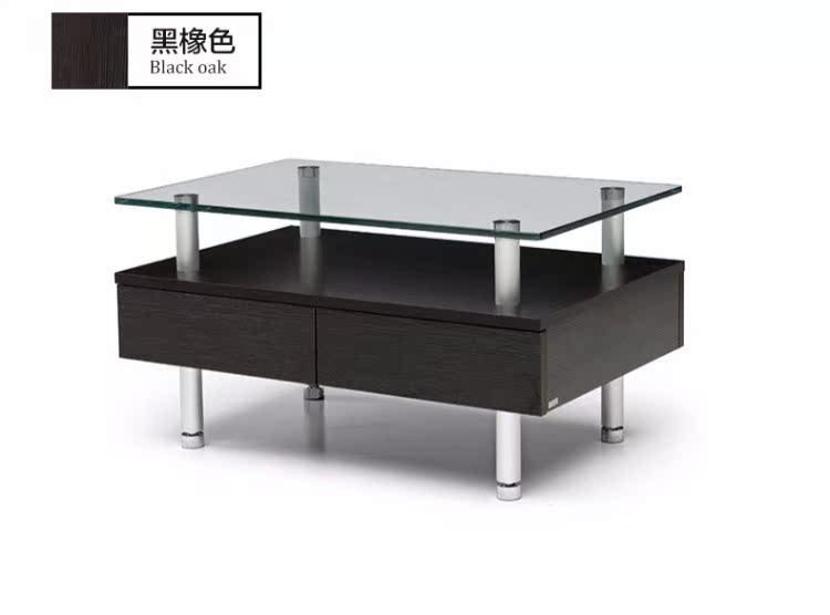 Nội thất táo đỏ cổ điển đơn giản và hiện đại Thời trang phòng khách kính hình chữ nhật góc bàn cà phê sáng tạo R186-32 - Bàn trà bàn trà kính cường lực