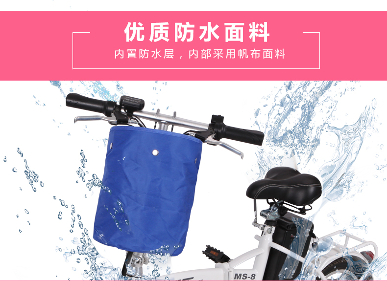 Panier pour vélo en toile - Ref 2257442 Image 10