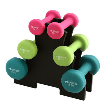 Women's frosted dipped equipment dumbbells