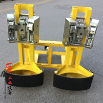American imported brand Wuhan Hanley 2DCM forklift special oil barrel clamp 2 tons heavy duty bucket disloader Hawk clamp