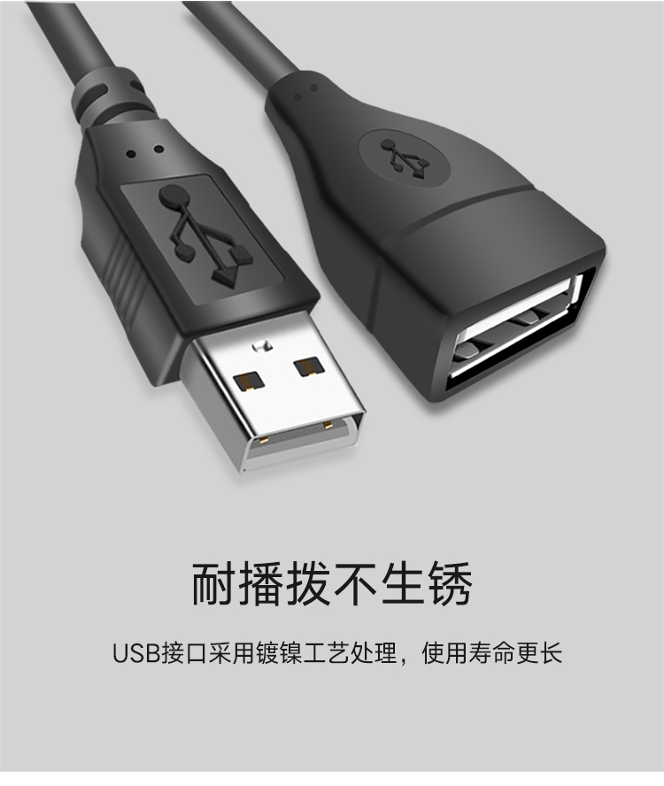 Wo Dite usb dòng mở rộng nữ cộng với PC USB2.0 cáp dữ liệu cho lâu dài công cộng 1,5 3 10 m - USB Aaccessories dây micro usb