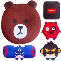 Cartoon monolithic cartoon winter plush net red in goddess cute beige color anti-slip fixed