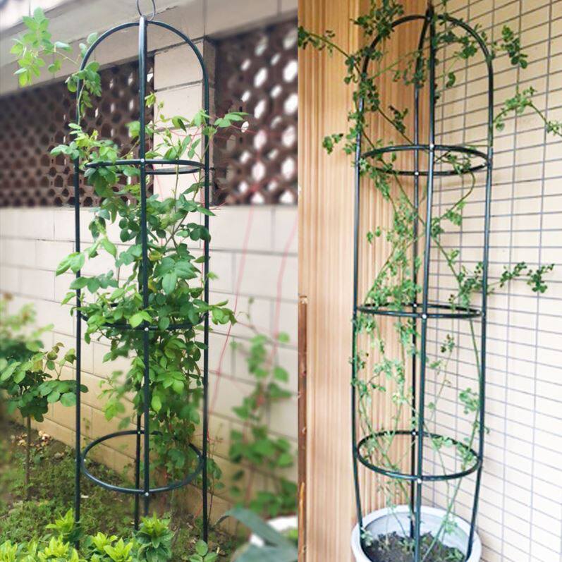 Windmill Jasmine Climbing Rattan Frame Iron Floral Stand Potted Outdoor Garden Outdoor Plants Rose Seedling Grid Wire