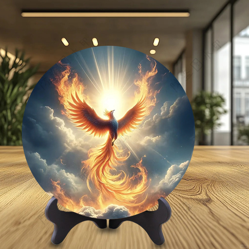 New Chinese-style phoenix phoenix rebirth disc frame photo frame gift for leaders, restaurant decoration, gift for friends, decoration for entryway and living room.