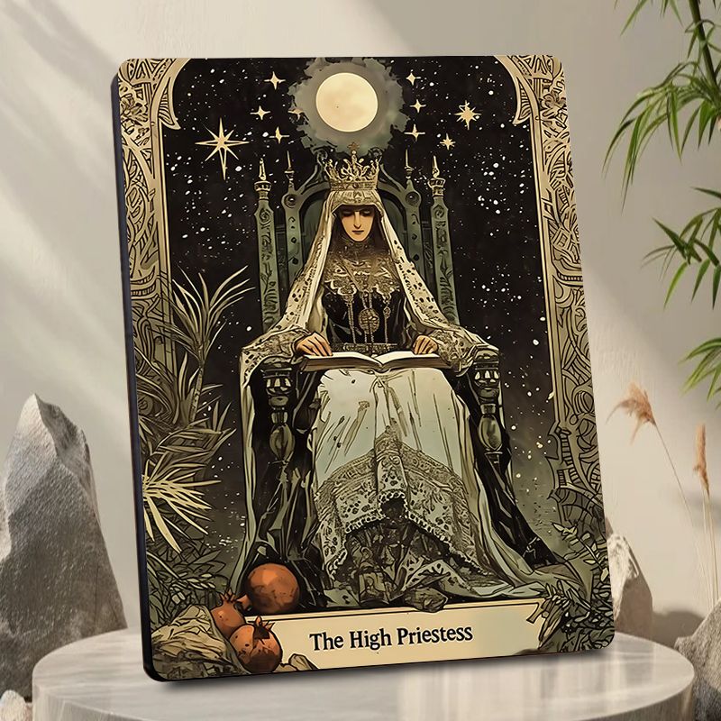 Tarot Card Frame Witch Card Ornament New Crystal Glass Frame Desk Study Tabletop Wall Hanging Decoration