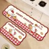 Kitchen floor mat waterproof and oil-proof special foot mat water-absorbent quick-drying strip dirt-resistant anti-slip carpet
