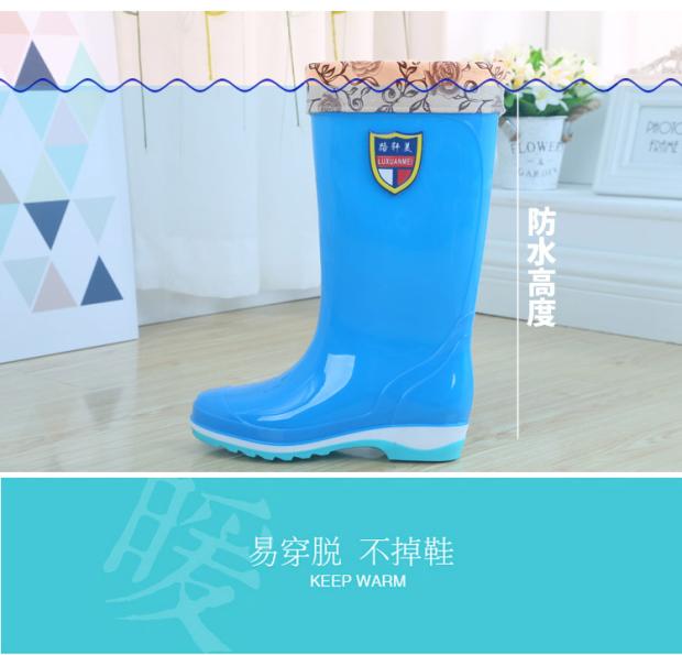 Giày cao gót đi mưa giày nữ giày trượt cao su chống thấm giày cao gót ấm giày nữ thời trang mùa đông và mùa hè giày đi mưa crocs nữ